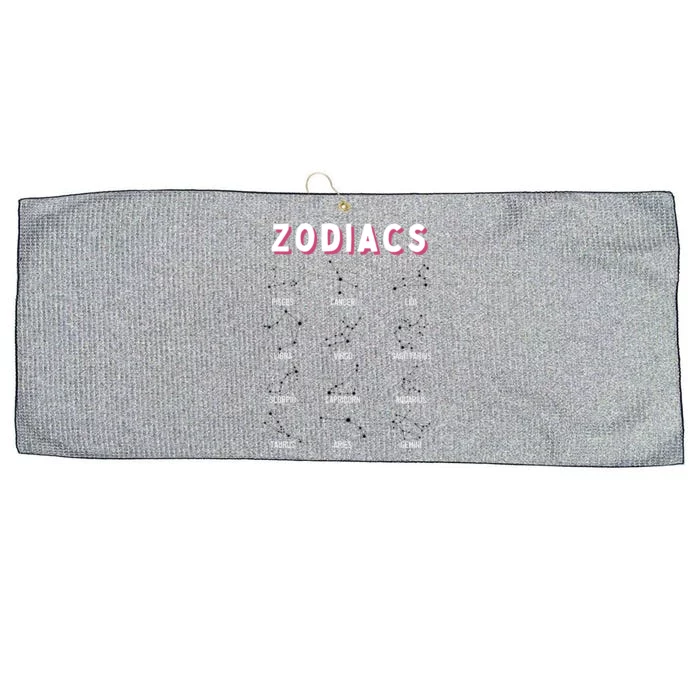 Zodiacs Astrology Nerd Zodiac Gift Large Microfiber Waffle Golf Towel