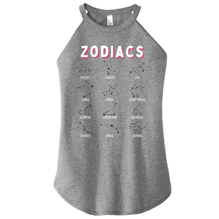 Zodiacs Astrology Nerd Zodiac Gift Women’s Perfect Tri Rocker Tank