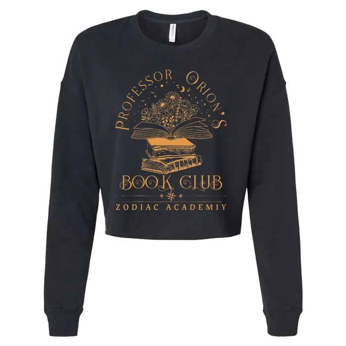 Zodiac Academy Professor Orions Book Club Book Nerd S Cropped Pullover Crew