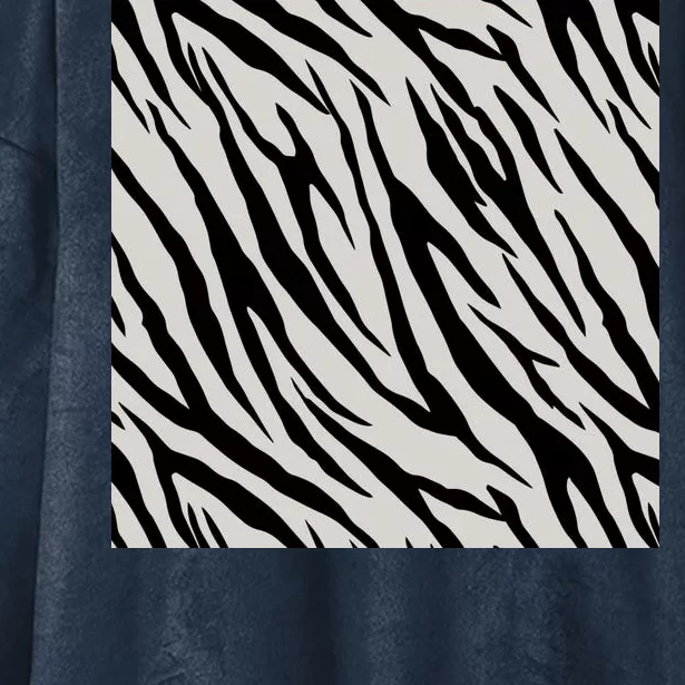 Zebra Animal Print Hooded Wearable Blanket