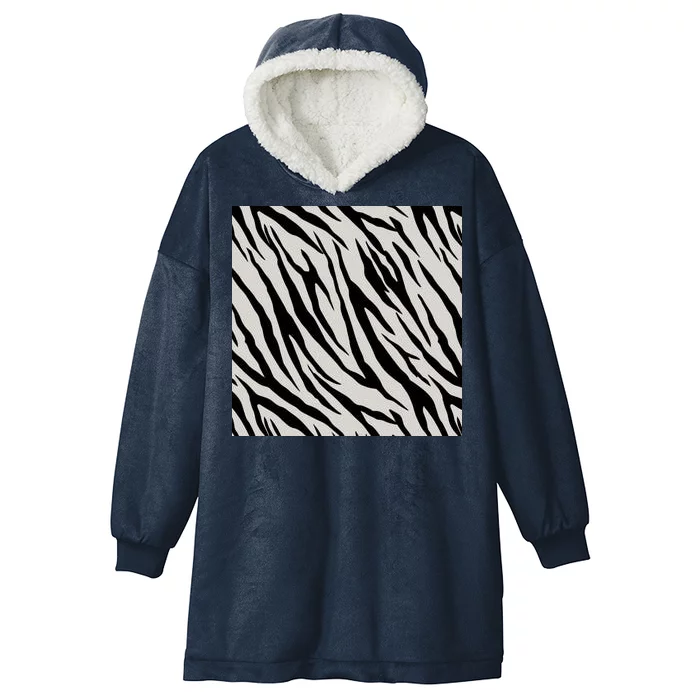 Zebra Animal Print Hooded Wearable Blanket