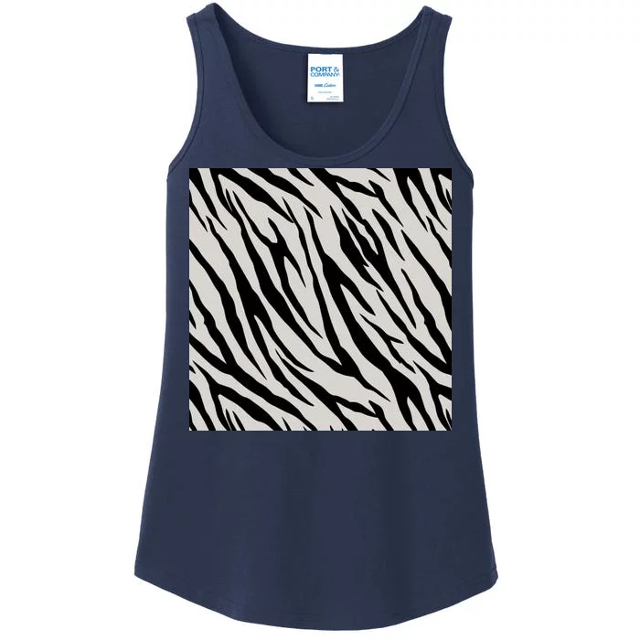 Zebra Animal Print Ladies Essential Tank