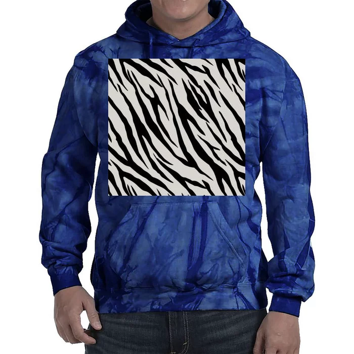 Zebra Animal Print Tie Dye Hoodie