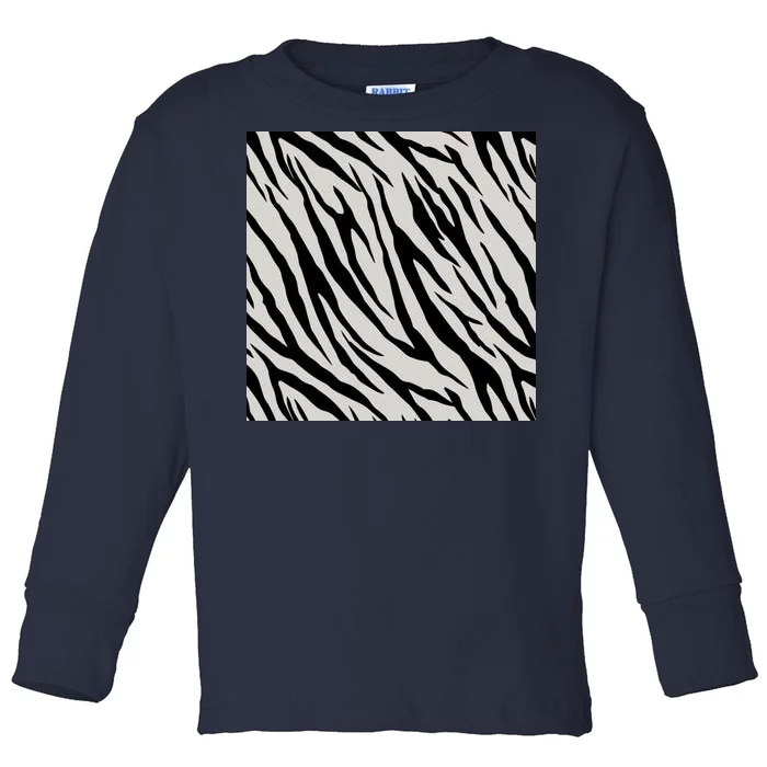 Zebra Animal Print Toddler Long Sleeve Shirt