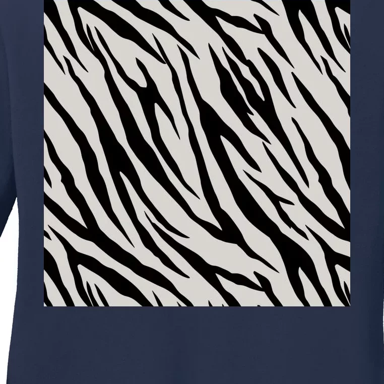 Zebra Animal Print Ladies Long Sleeve Shirt