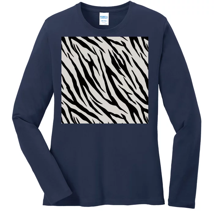 Zebra Animal Print Ladies Long Sleeve Shirt