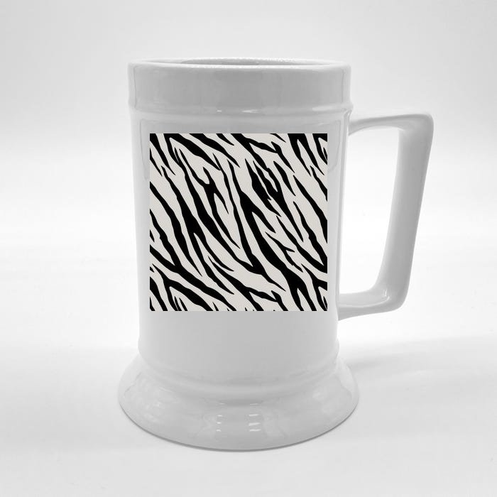 Zebra Animal Print Front & Back Beer Stein