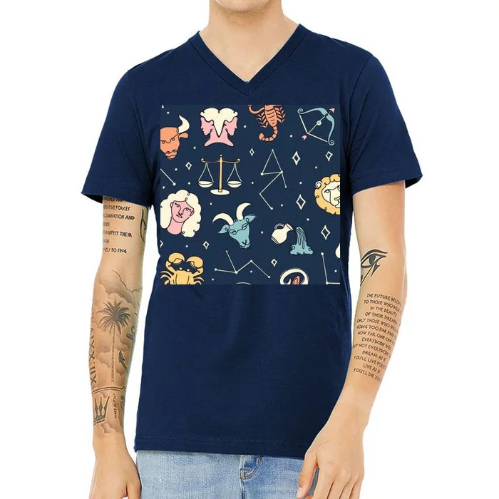 Zodiac Astrology Signs V-Neck T-Shirt