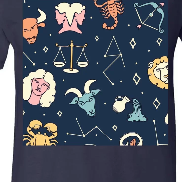 Zodiac Astrology Signs V-Neck T-Shirt