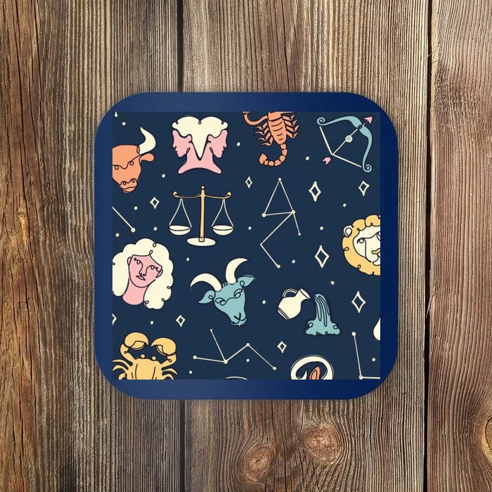 Zodiac Astrology Signs Coaster