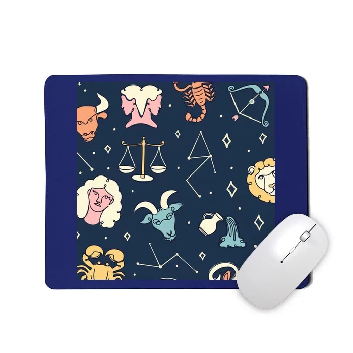 Zodiac Astrology Signs Mousepad