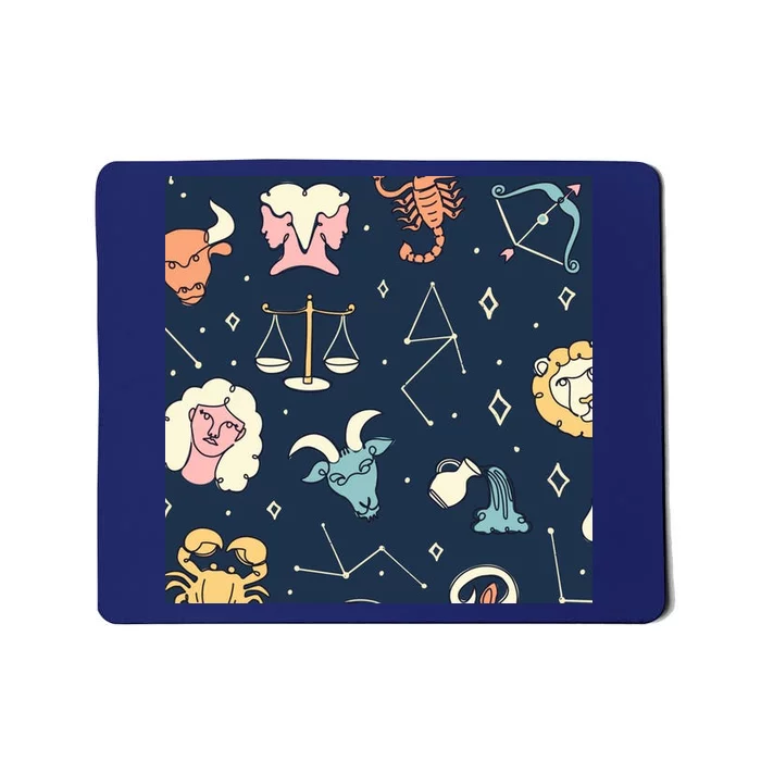 Zodiac Astrology Signs Mousepad