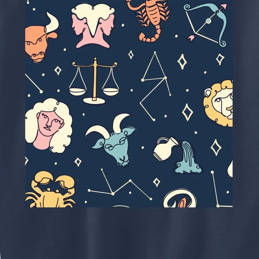 Zodiac Astrology Signs Kids Sweatshirt