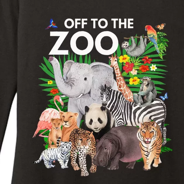 Zoo Animals Safari Party A Day At The Zoo Safari Zoo Animal Womens CVC Long Sleeve Shirt