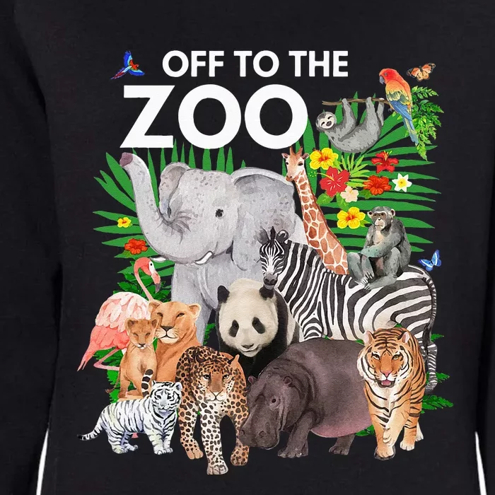 Zoo Animals Safari Party A Day At The Zoo Safari Zoo Animal Womens California Wash Sweatshirt