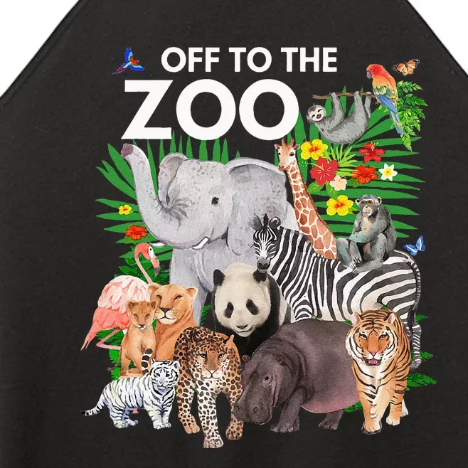 Zoo Animals Safari Party A Day At The Zoo Safari Zoo Animal Women’s Perfect Tri Rocker Tank