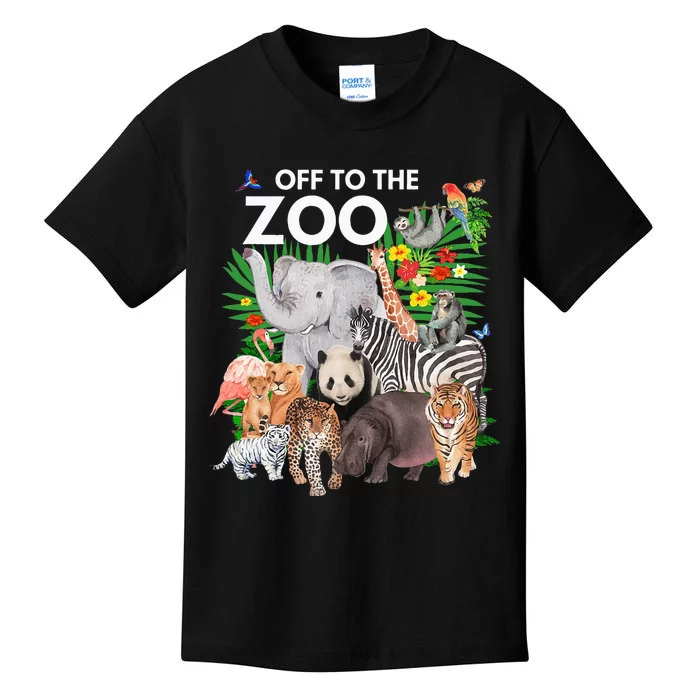 Zoo Animals Safari Party A Day At The Zoo Safari Zoo Animal Kids T-Shirt