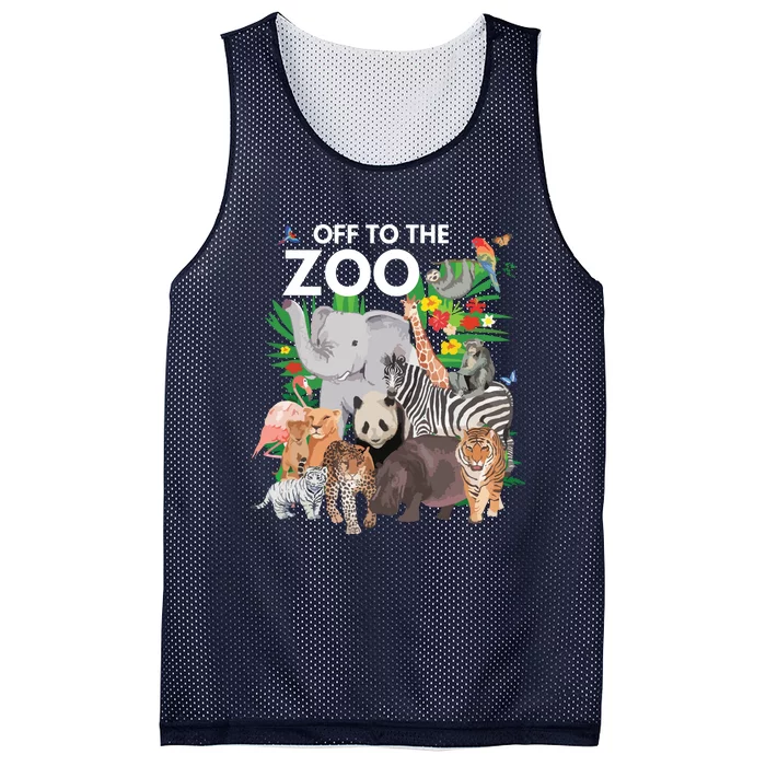 Zoo Animals Safari Party A Day At The Zoo Safari Zoo Animal Mesh Reversible Basketball Jersey Tank