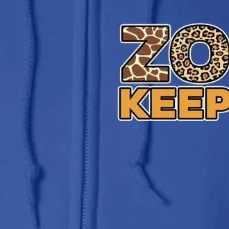 Zookeeper African Savanna Gift Full Zip Hoodie