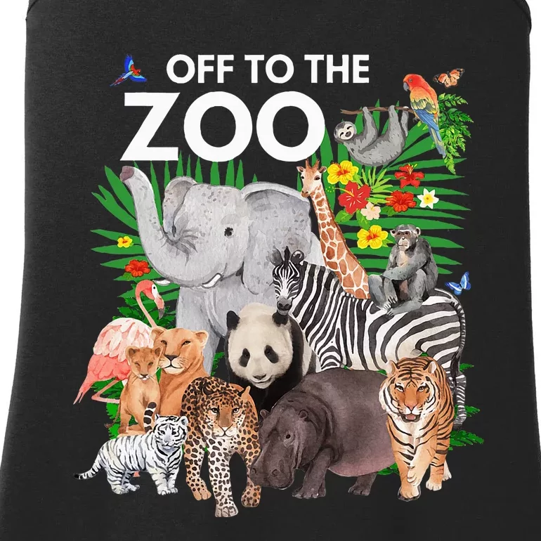 Zoo Animals Safari Party A Day At The Zoo Safari Zoo Animal Ladies Essential Tank