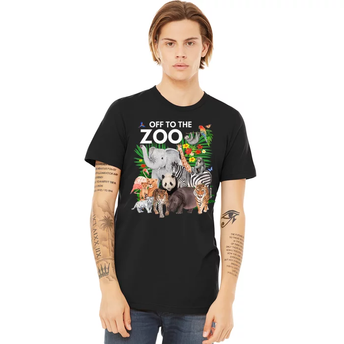 Zoo Animals Safari Party A Day At The Zoo Safari Zoo Animal Premium T-Shirt