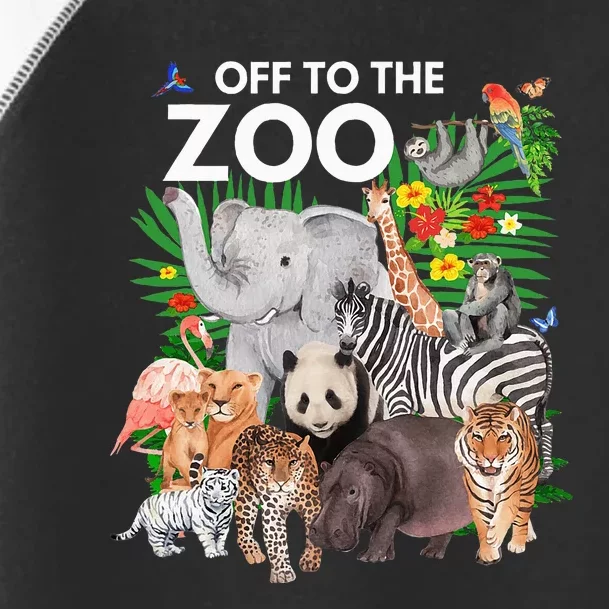 Zoo Animals Safari Party A Day At The Zoo Safari Zoo Animal Toddler Fine Jersey T-Shirt