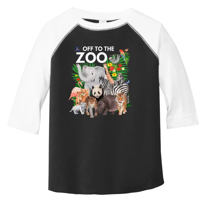 Zoo Animals Safari Party A Day At The Zoo Safari Zoo Animal Toddler Fine Jersey T-Shirt