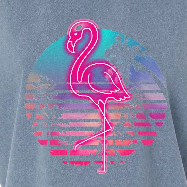 Zoo Animal Tropic Summer Sunrise Gift Flamingo Garment-Dyed Women's Muscle Tee