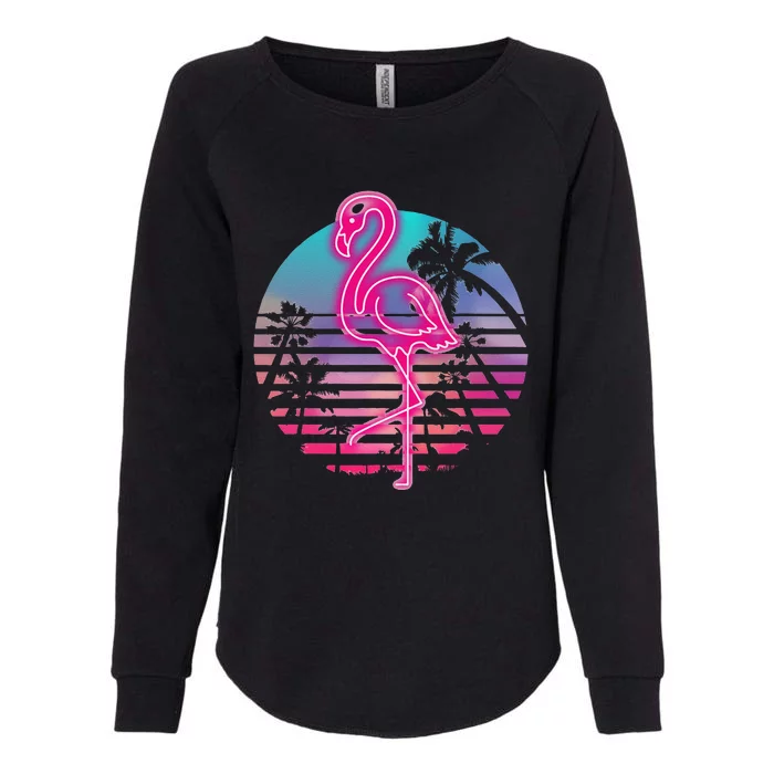 Zoo Animal Tropic Summer Sunrise Gift Flamingo Womens California Wash Sweatshirt