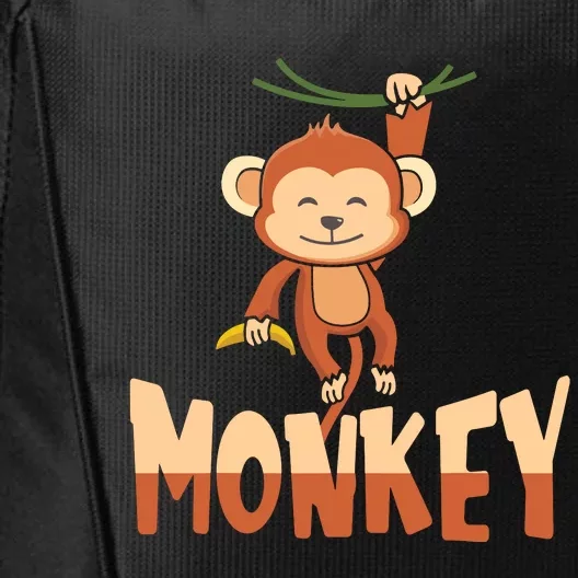 Zoo Animal Toddlers Gift Cute Monkey City Backpack