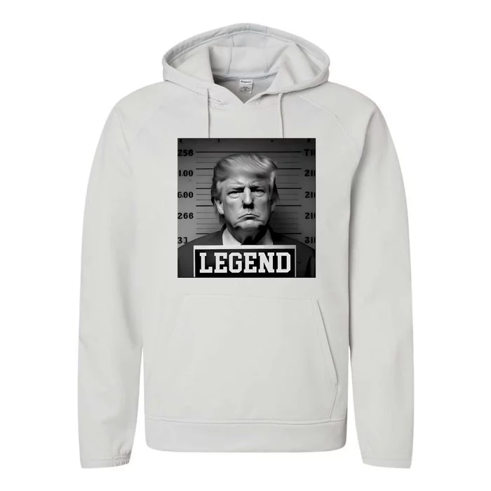 Zeek Arkham Trump Mugshot Legend Performance Fleece Hoodie