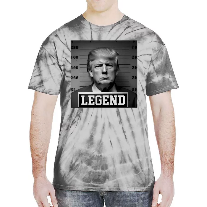 Zeek Arkham Trump Mugshot Legend Tie-Dye T-Shirt