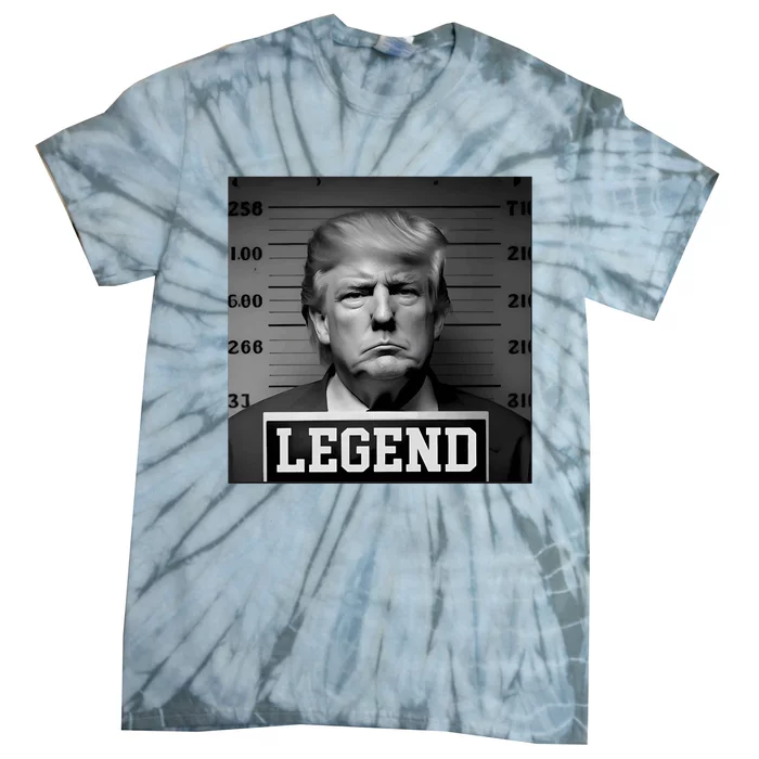 Zeek Arkham Trump Mugshot Legend Tie-Dye T-Shirt