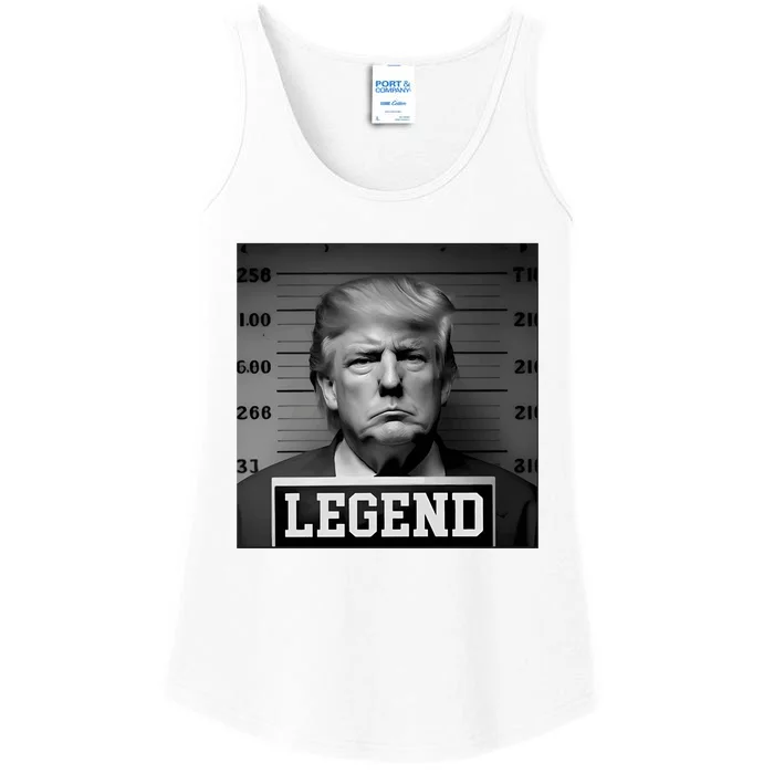 Zeek Arkham Trump Mugshot Legend Ladies Essential Tank