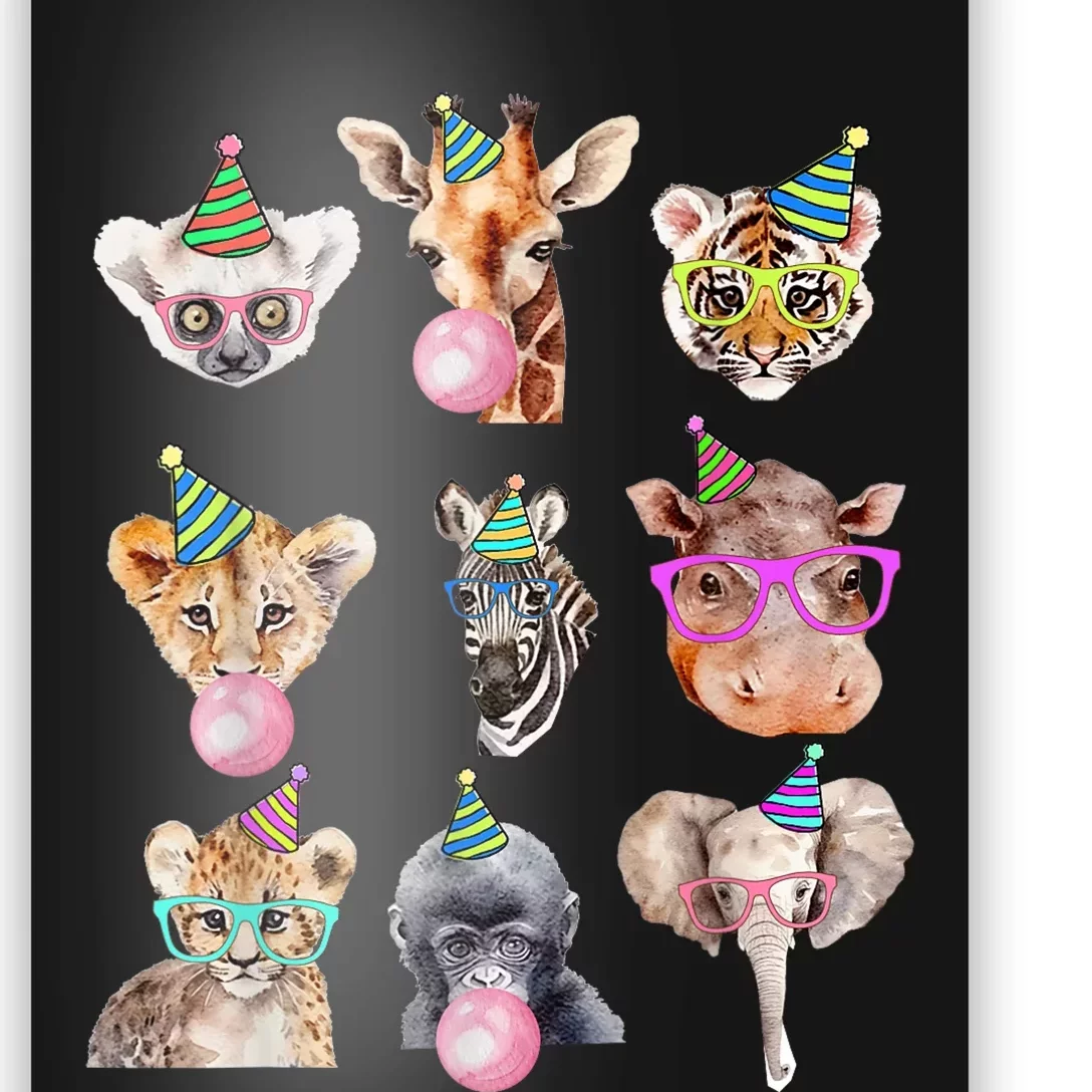 Zoo Animals Wildlife Birthday Party Zoo Day Animals Poster