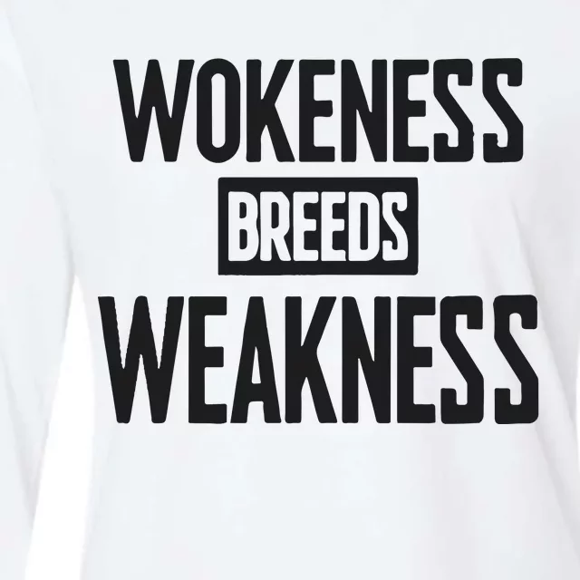 Zeek Arkham Wokeness Breeds Weakness Womens Cotton Relaxed Long Sleeve T-Shirt