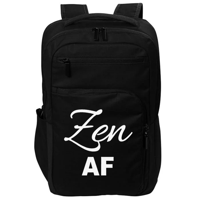 Zen Af Yoga Spiritual Meditation Impact Tech Backpack