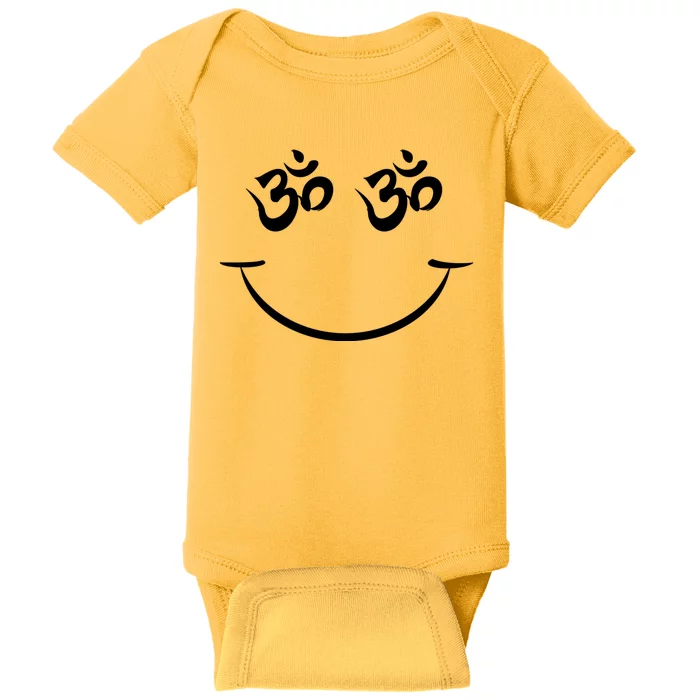 Zen Buddha Buddhist OM AUM Smiley Baby Bodysuit