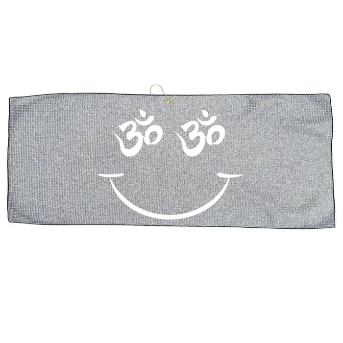 Zen Buddha Buddhist OM AUM Smiley Large Microfiber Waffle Golf Towel