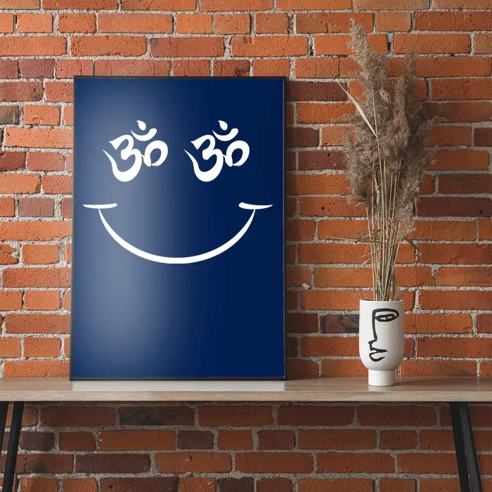 Zen Buddha Buddhist OM AUM Smiley Poster