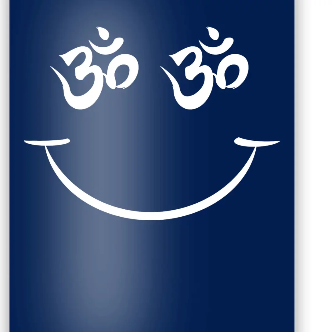 Zen Buddha Buddhist OM AUM Smiley Poster