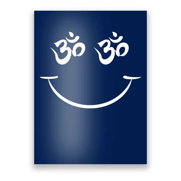 Zen Buddha Buddhist OM AUM Smiley Poster