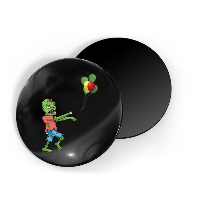 Zombie Birthday Balloon Funny Magnet