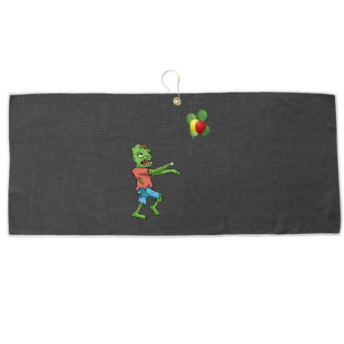 Zombie Birthday Balloon Funny Large Microfiber Waffle Golf Towel