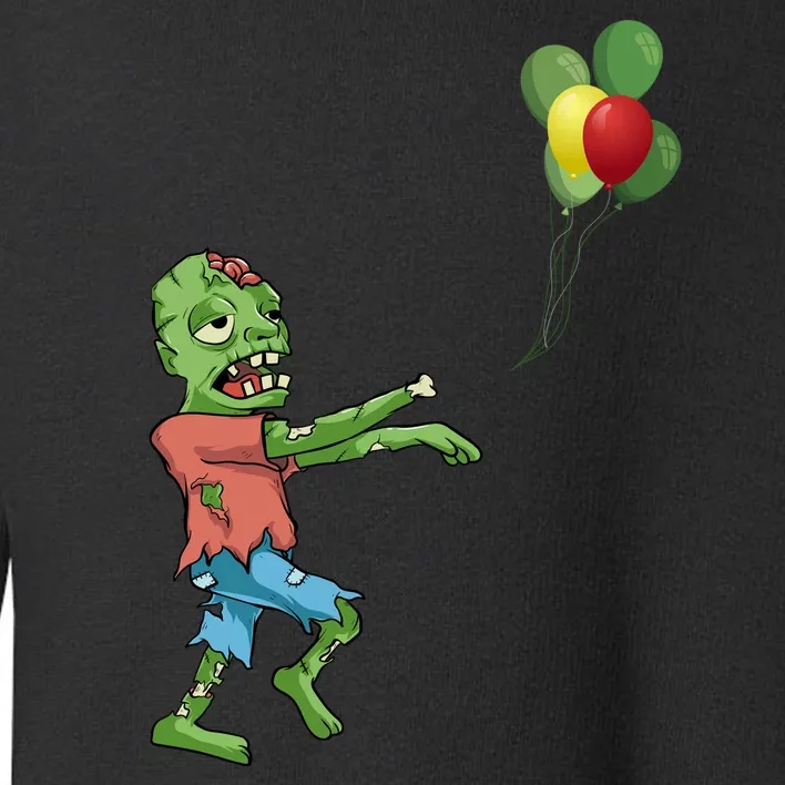 Zombie Birthday Balloon Funny Toddler Sweatshirt