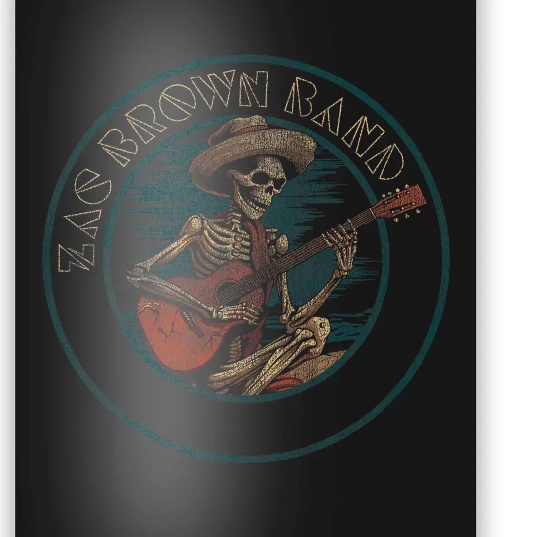 Zac Brown Band Skeleton Guitar Poster