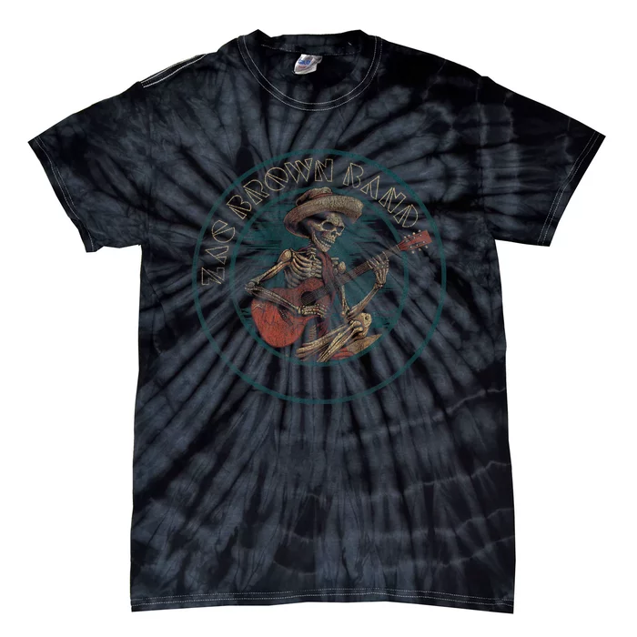 Zac Brown Band Skeleton Guitar Tie-Dye T-Shirt