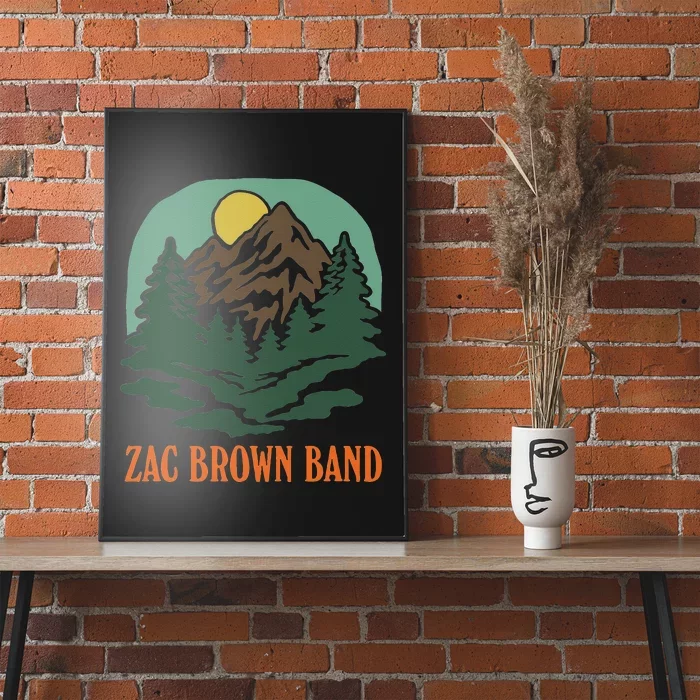 Zac Brown Band Mountain Logo Poster