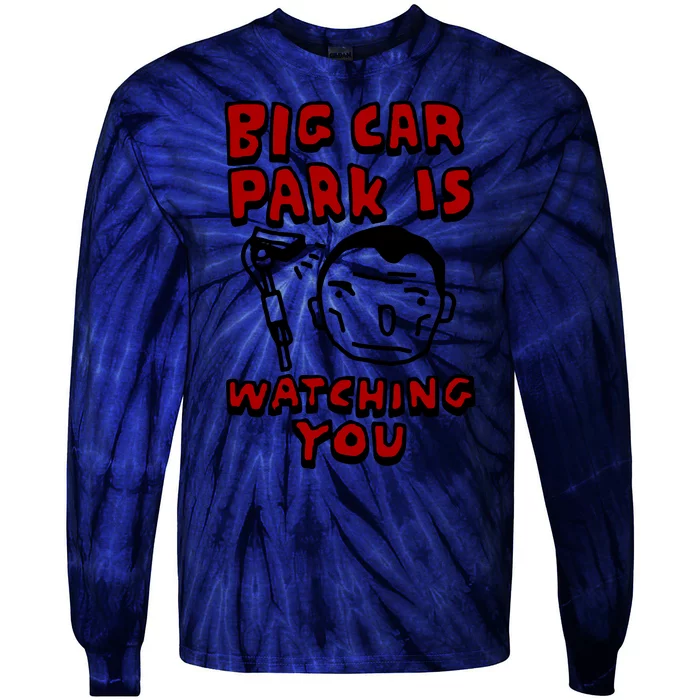 Zoebread Big Car Park Is Watching You Tie-Dye Long Sleeve Shirt