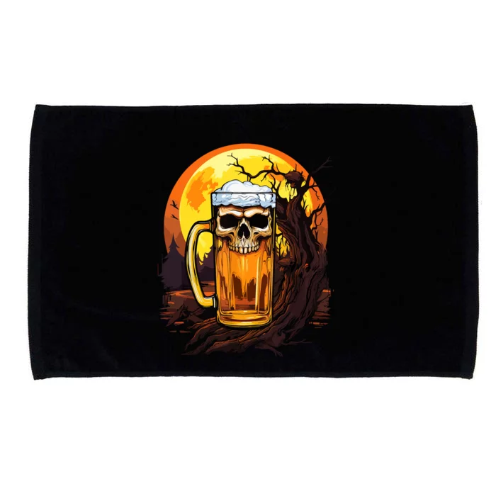 Zombie Beer Funny Halloween Drinking Gift Microfiber Hand Towel